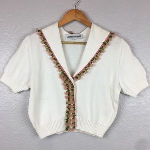 VINTAGE Gaetano Navarra Bolero Cardigan Sweater S